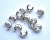 Crimp Covers - Silver 4mm
